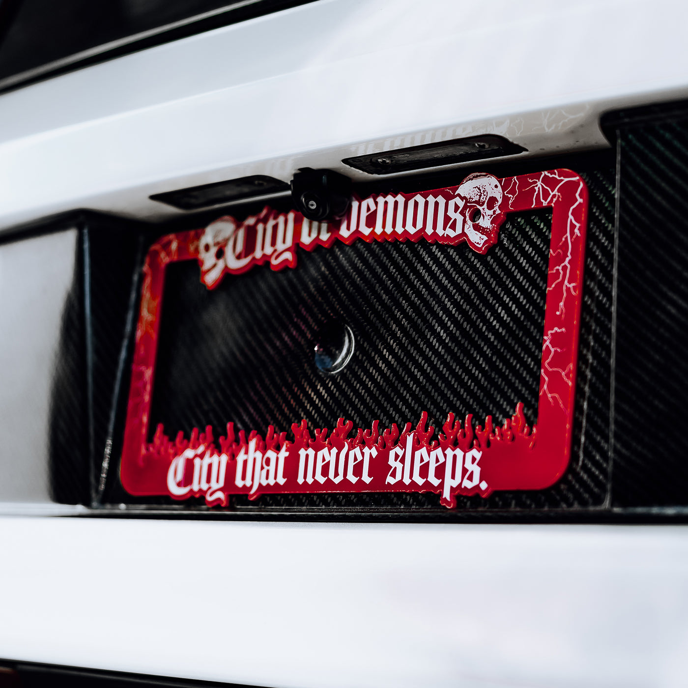 Acrylic License Plate Frame | Red |