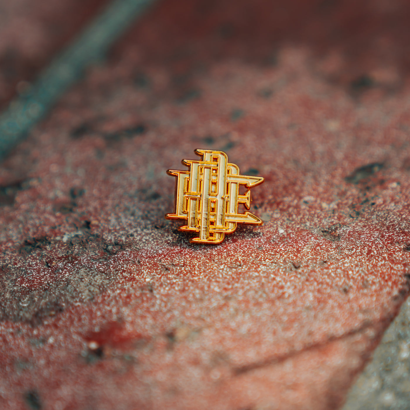 Monogram Gold Pin